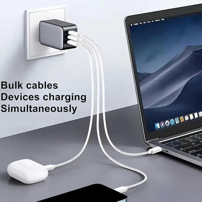 LAIHONEN* USB-C/USB-C PC захранващи кабели 5 и 10 броя в пакет PD-80W!