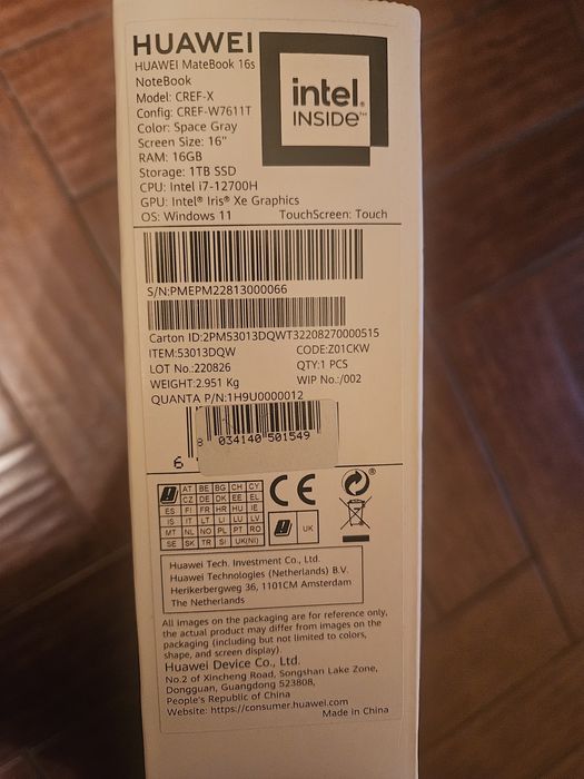 Laptop Huawei Matebook 16s