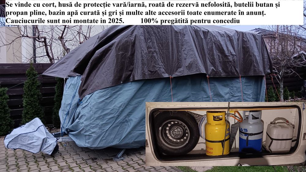 Rulotă Adria DS 390 – 2002 – Înmatriculată RO – FOARTE NEGOCIABIL