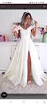 Rochie alba lunga mireasa/cununie/botez