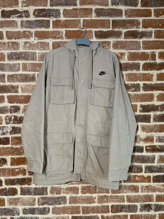 Geacă Nike crem marime M oversized fit L captusita blana