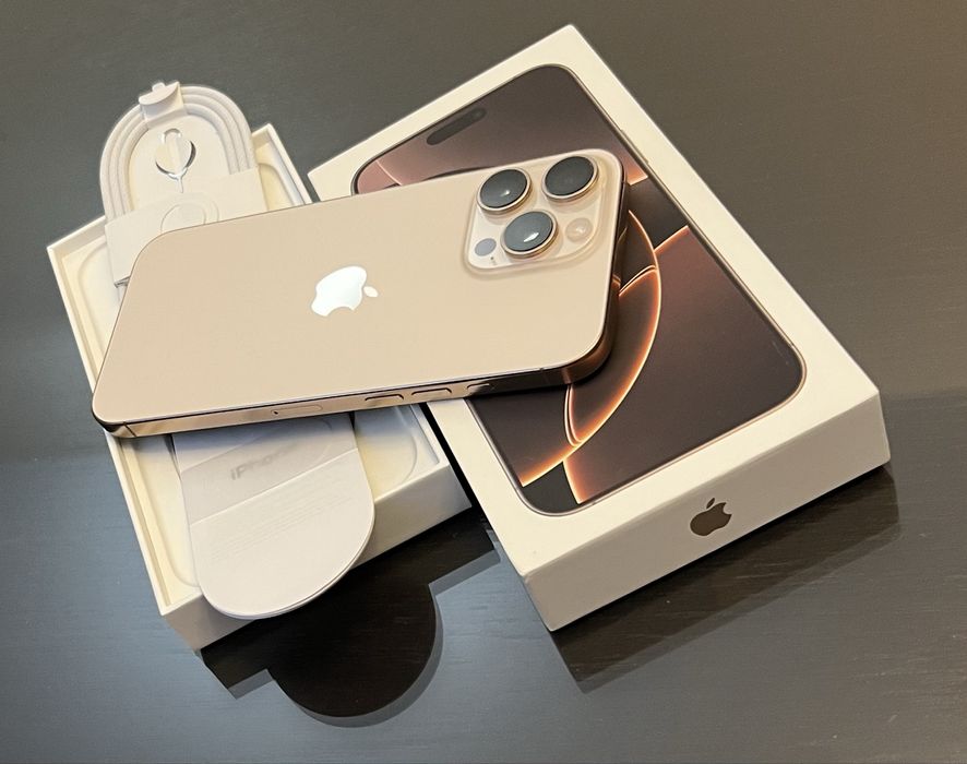 iPhone 16 PRO MAX 256GB 5G CA NOU ! Desert Gold Auriu Natural Gri 15