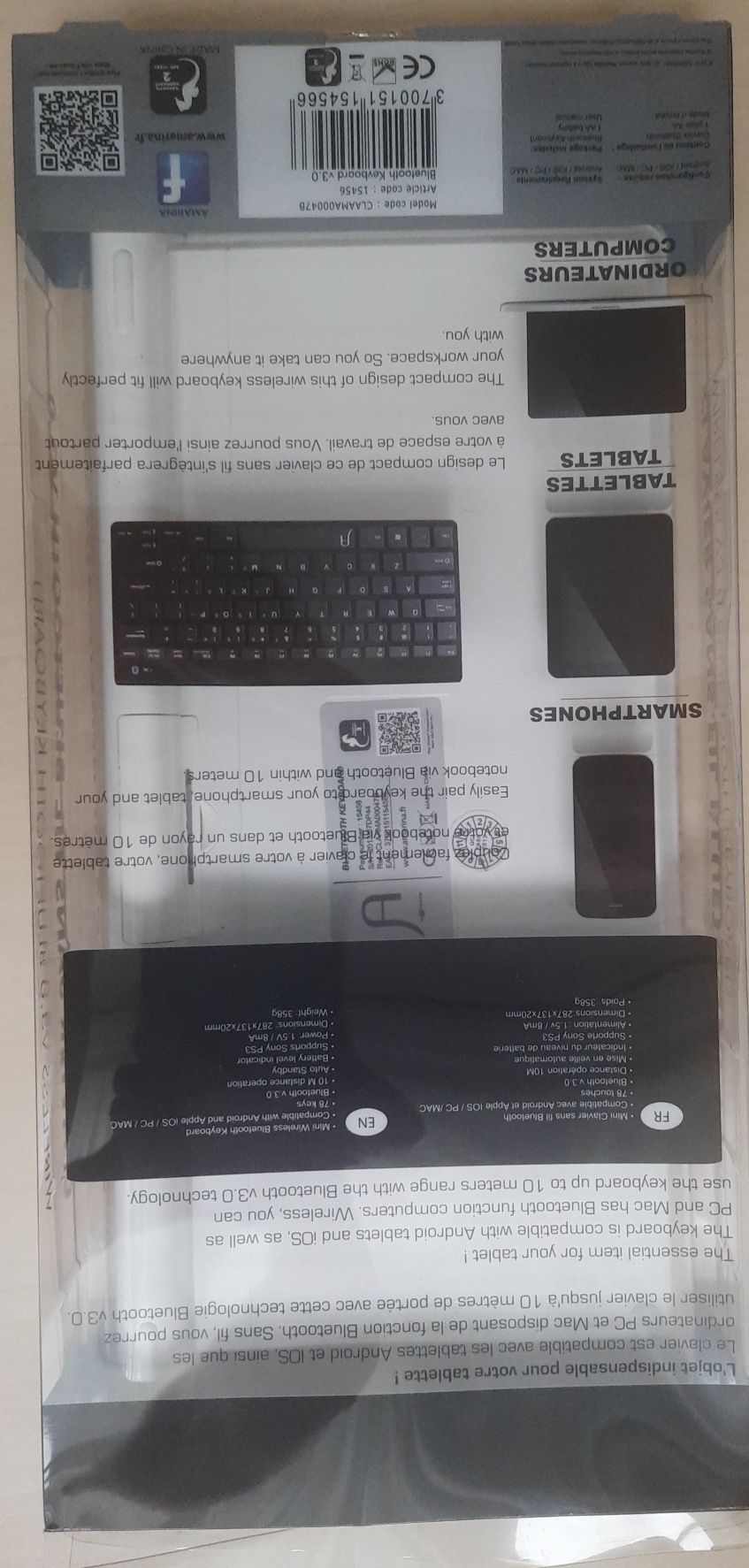 OFERTA - Mini-Tastatură wireless cu Bluetooth