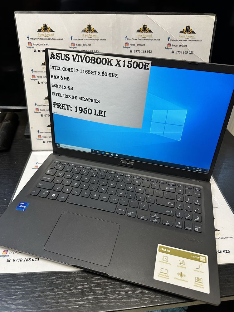 Hope Amanet P7 / Laptop Asus Vivobook I7- l1165G7 / Garantie 1 An