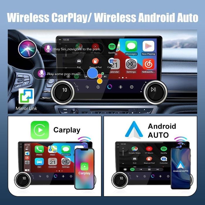 Мултимедия 10.1"2+64Gb +CarPlay / AndroidAuto