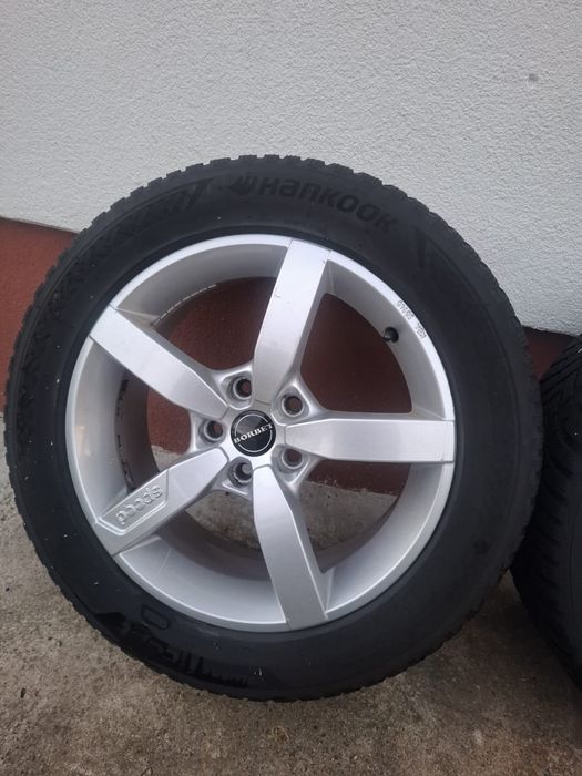 Jante aliaj cu anvelope hankook 225/55/17/vw,audi,Seat,skoda, Mercedes
