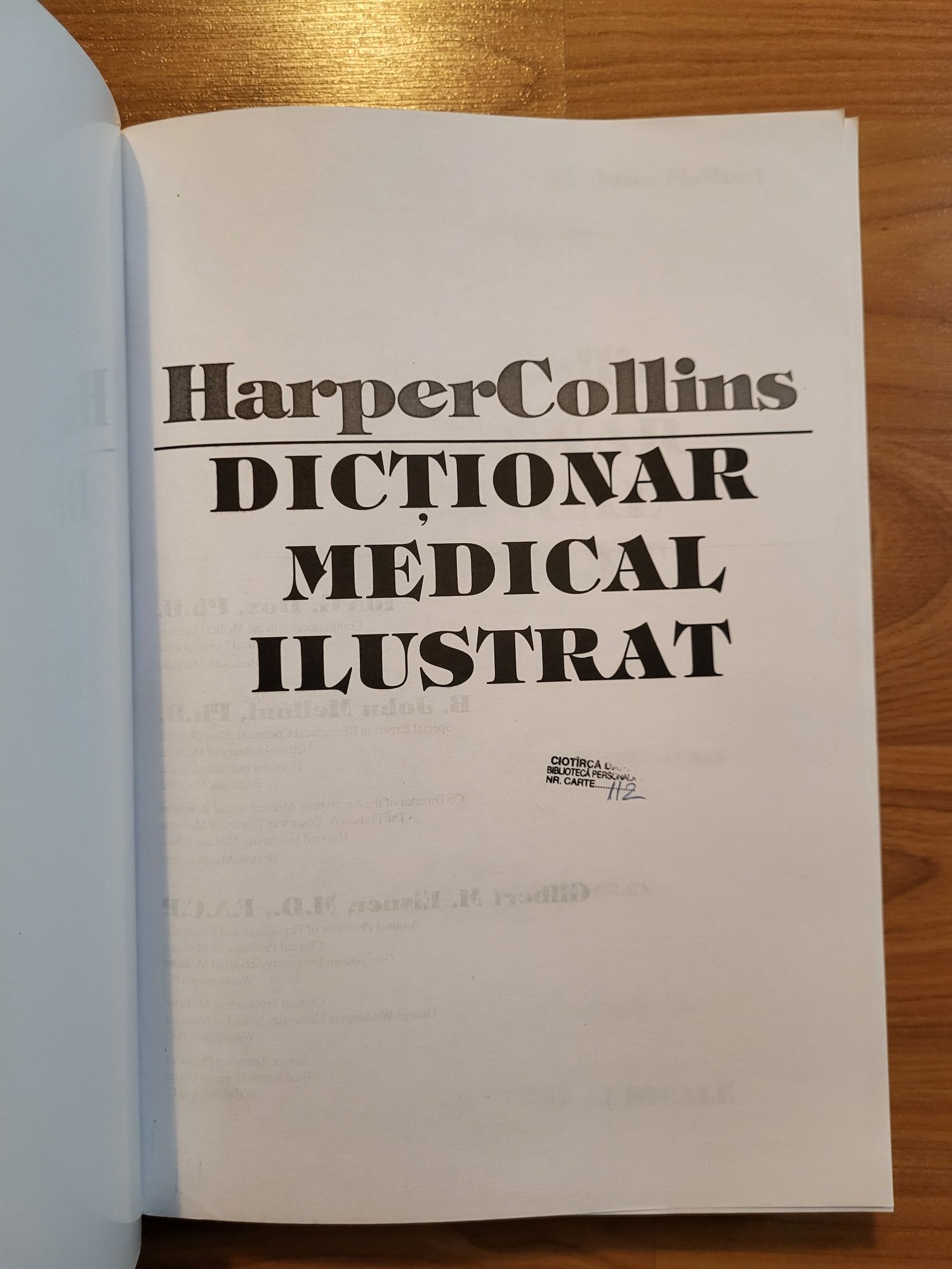 Medicina:Dictionar medical ilustrat- Harper Collins