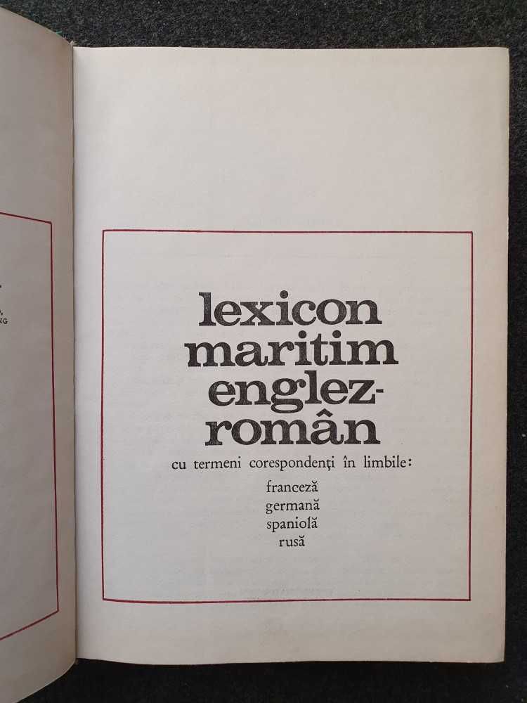 Lexicon Maritim ENGLEZ-ROMAN
