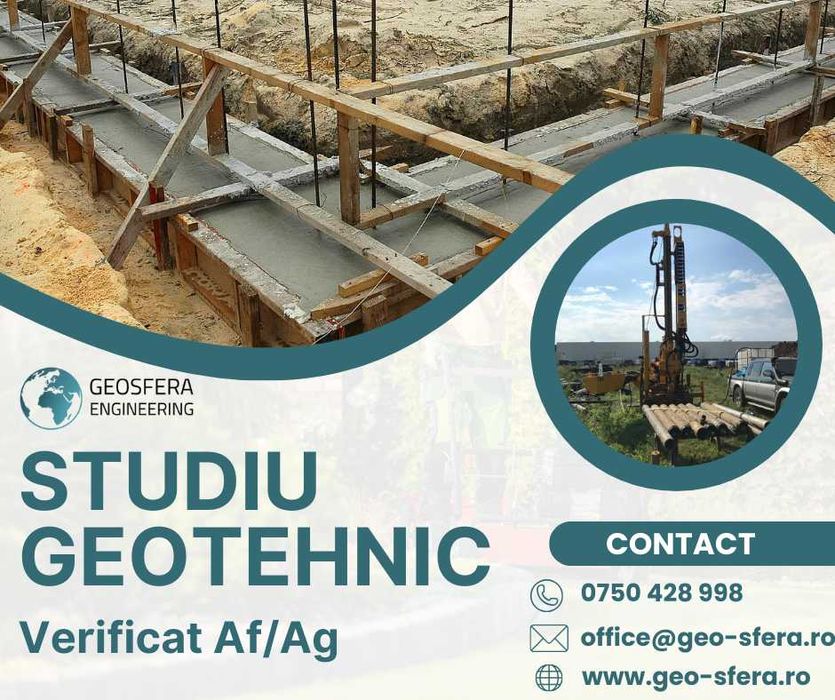 Studiu Geotehnic [BUCURESTI/ILFOV]-Verificare Af/Ag-Foraje-Laborator