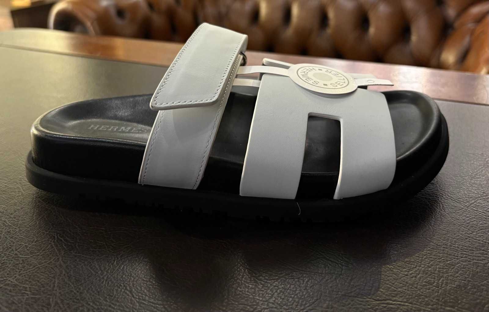 Hermes Chypre Leather Sandals