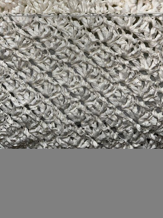 Sacosa geanta crosetata din ayaz raffia alba