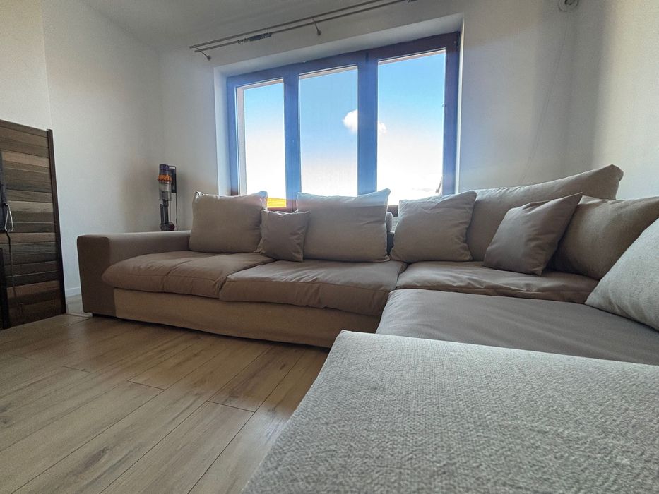 Canapea de colț/ colțar bej