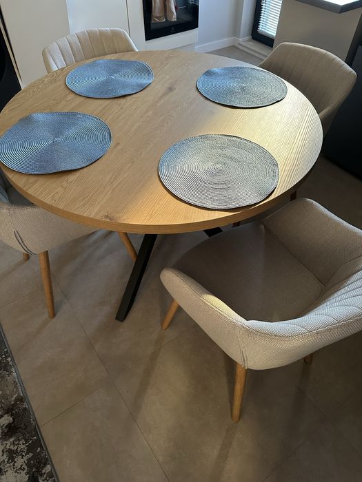 Комплект 4 бр. Кухненски стол иADSLEV /цвят натурален дъб