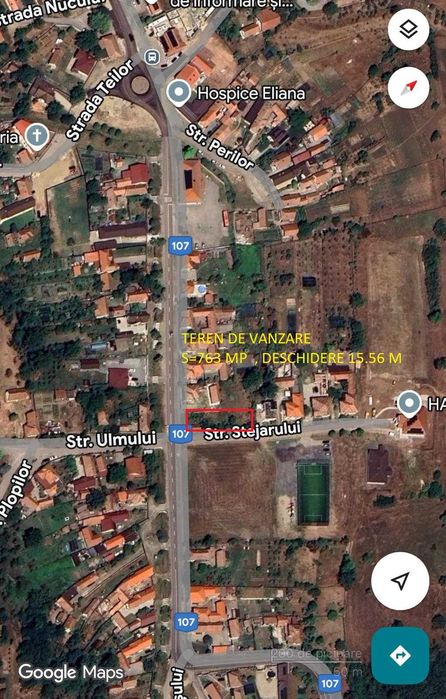 Teren de vanzare in mijlocul localitatii Hapria 78 euro/mp