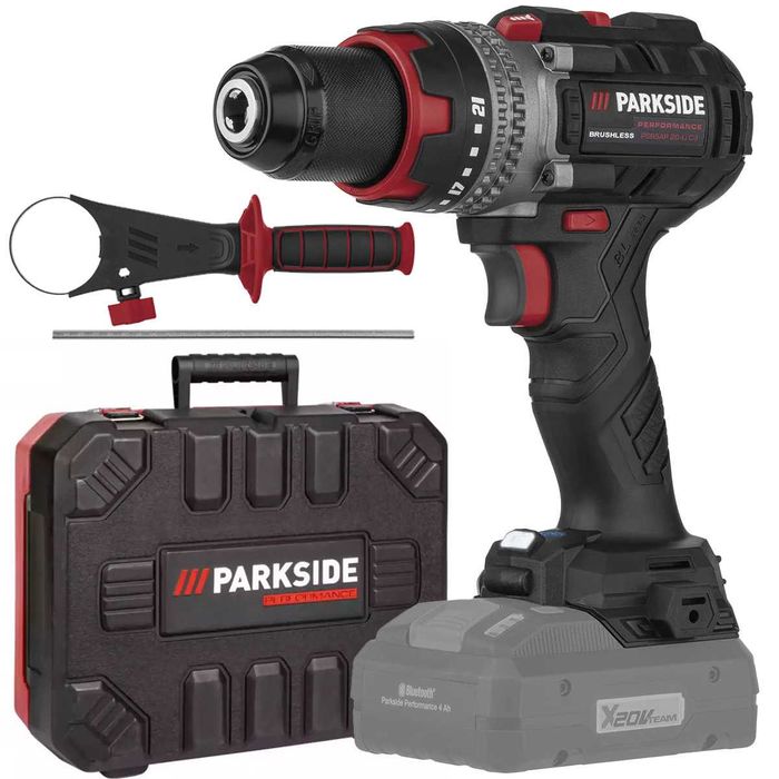 Bormasina / Mașina de găurit bluetooth Parkside PSBSAP 20-Li C3, perfo