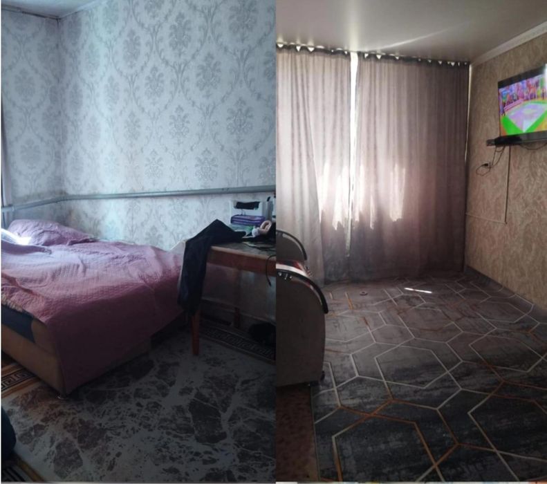 Продаётся дом, село Кызылжар аксуский район 
2-комнатный дом.Туалет и