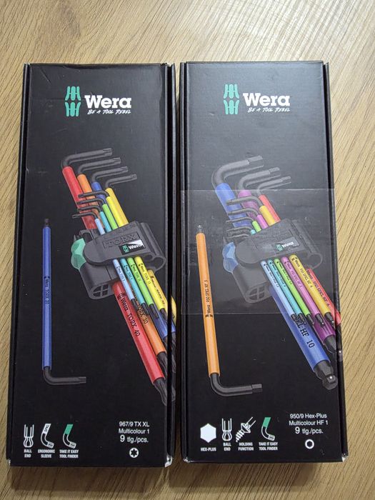 Set 9 chei imbus/ torx Wera multicolor