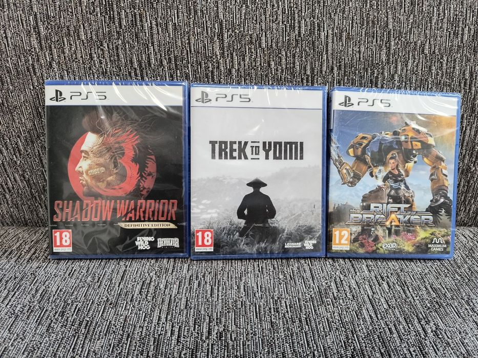 Rift Breaker , Shadow Warrior , Trek to Yomi PS5