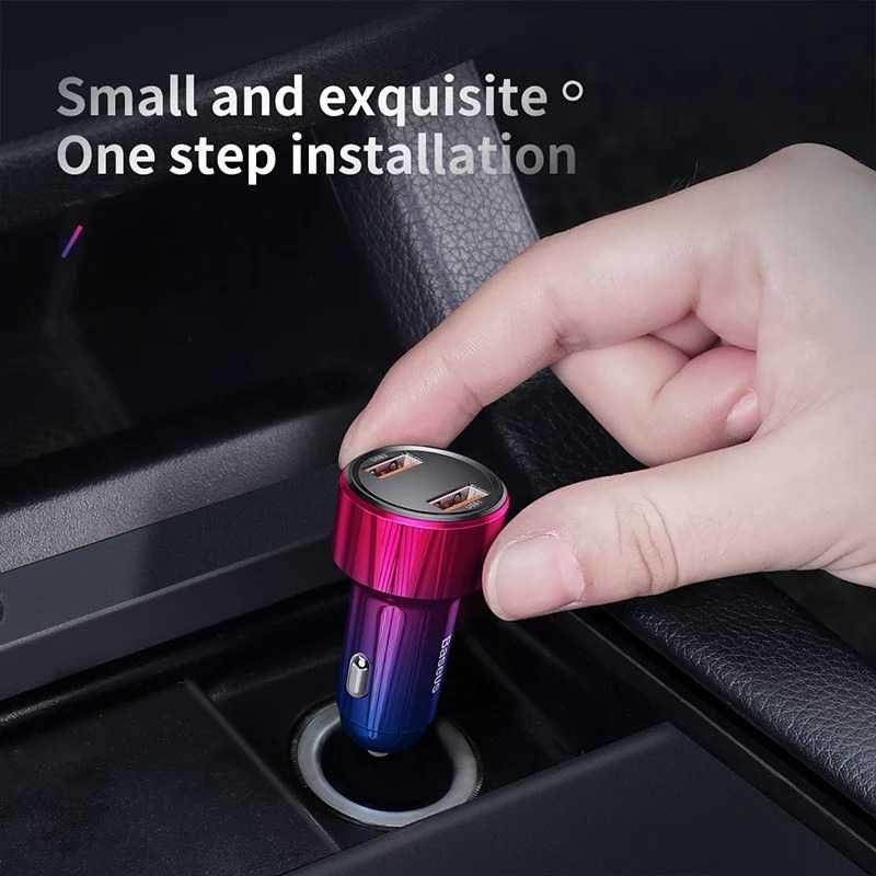 Зарядно USB за автомобил  6А/45w Baseus