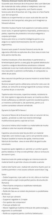 Cărucior / căruț Krausman 3 in 1 Lexxo Black Caramel unisex