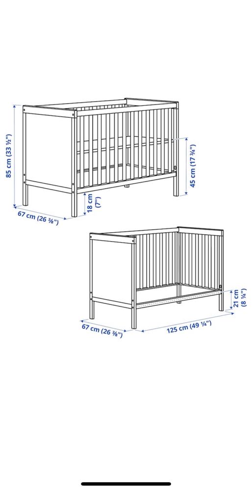 Pătuț bebe 60x120