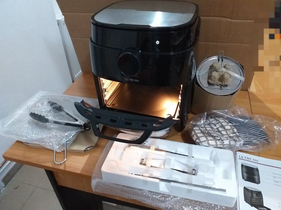 ULTREAN 12 litri combinat cuptor cu friteură cu aer, rotisor, cuptor