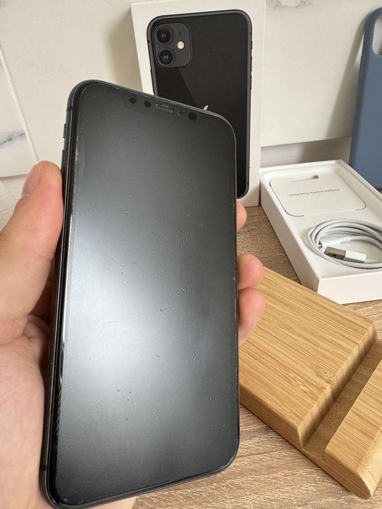 iPhone 11 Black, 64Gb, Bat 85%, Full Box