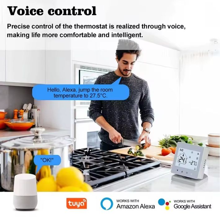 Nou Sigilat Termostat Ambient Wirreles WiFi Smart fara fir