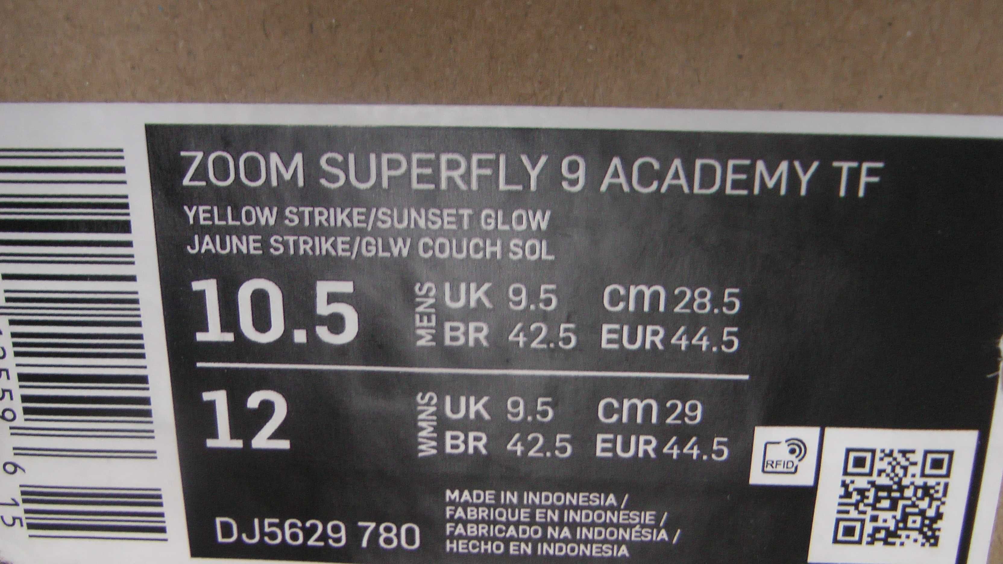 Ghete fotbal sintetic NOI Zoom Superfly 9 Academy marimea 44,5