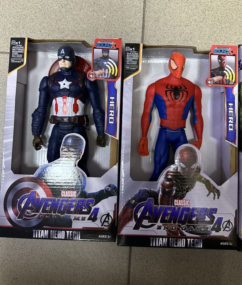 Avengers фигурки 30см Спайдърмен/Хълк/Капитан Америка