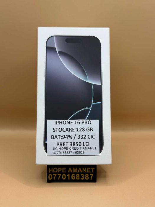 Hope Amanet P4 / Iphone 16 PRO 128GB 94%