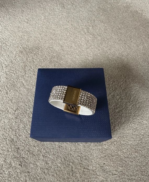 Swarovski Elis Mini Ceas piele cristale auriu