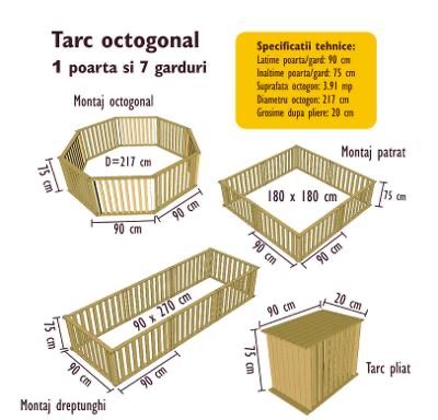 Tarc lemn copii nefolosit