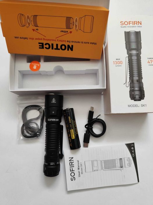 Lanterna tactica Sofirn SK1 cu led SFT-25R