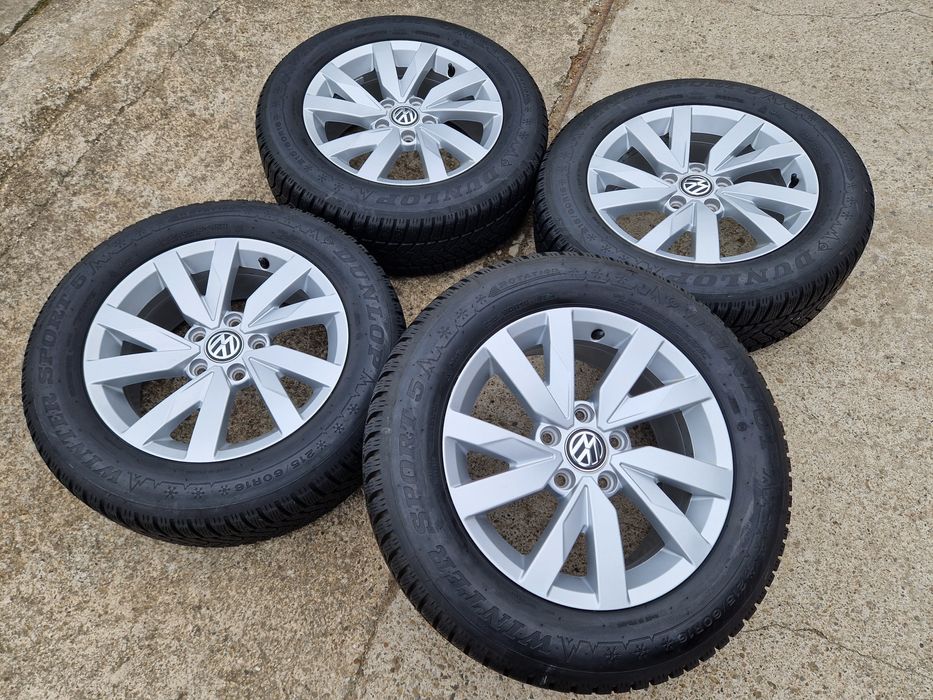 Jante Vw Passat B8 anvelope Dunlop iarna 215 60 16 relativ Noi