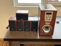 Sistem 5.1 cu telecomanda AKAI in stare perfecta de functionare.