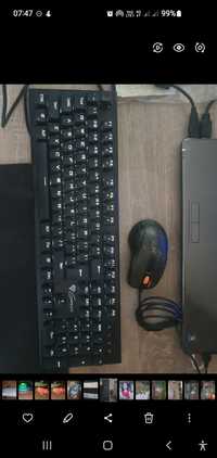 Tastatura mecanica THOR si mouse gaming A4tech 5 butoane