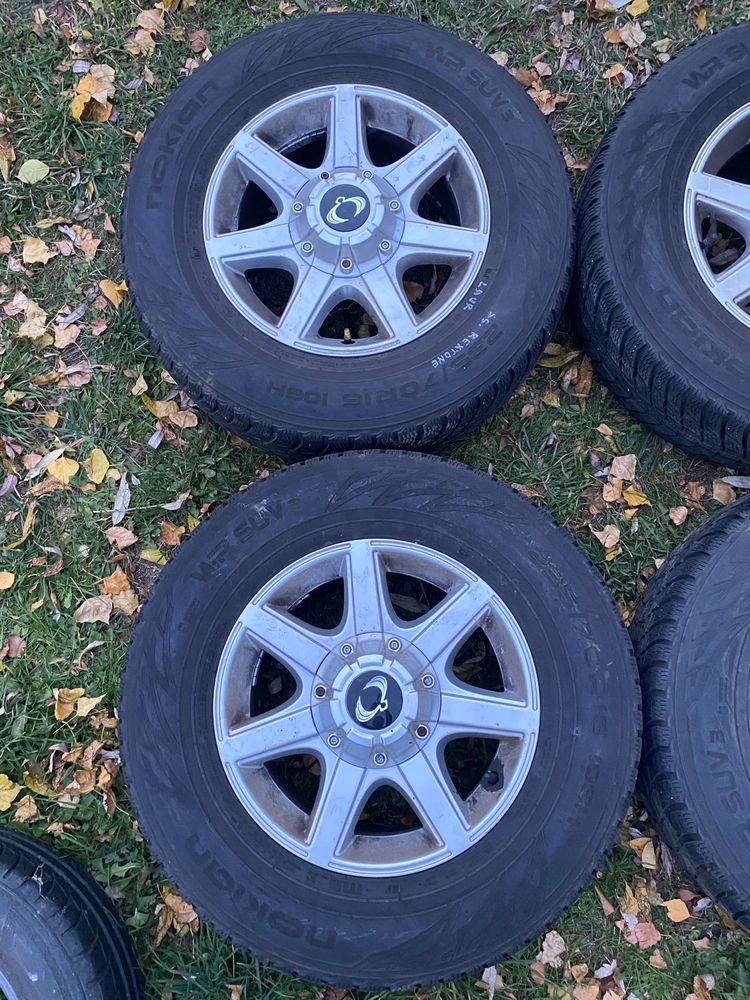 Jante aliaj 5x130 ssangyong Actyon Rextone cu anvelope iarna 235 70 16