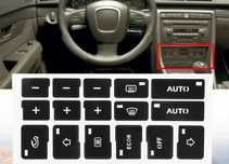 Лепенки за бутони климатроник ауди а4 б6 б7 audi a4 b6 b7