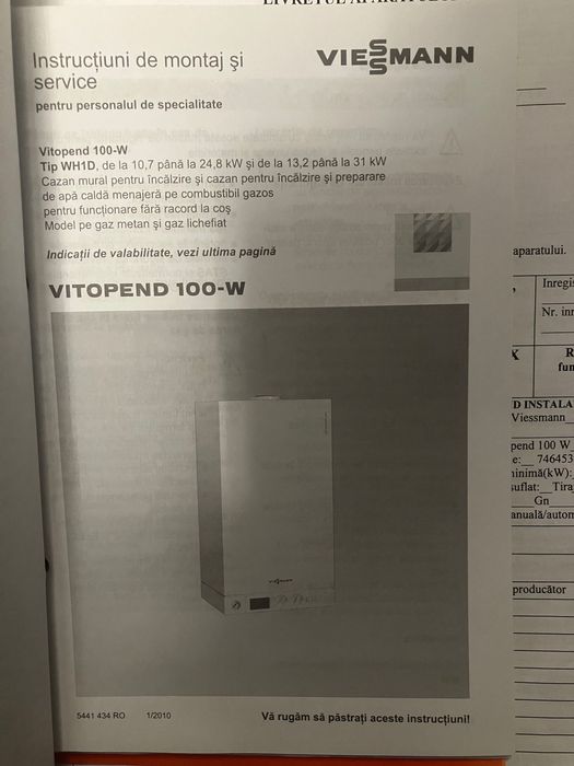 Schimbator in placi pentru  Viessmann Vitopend 100 WH1D