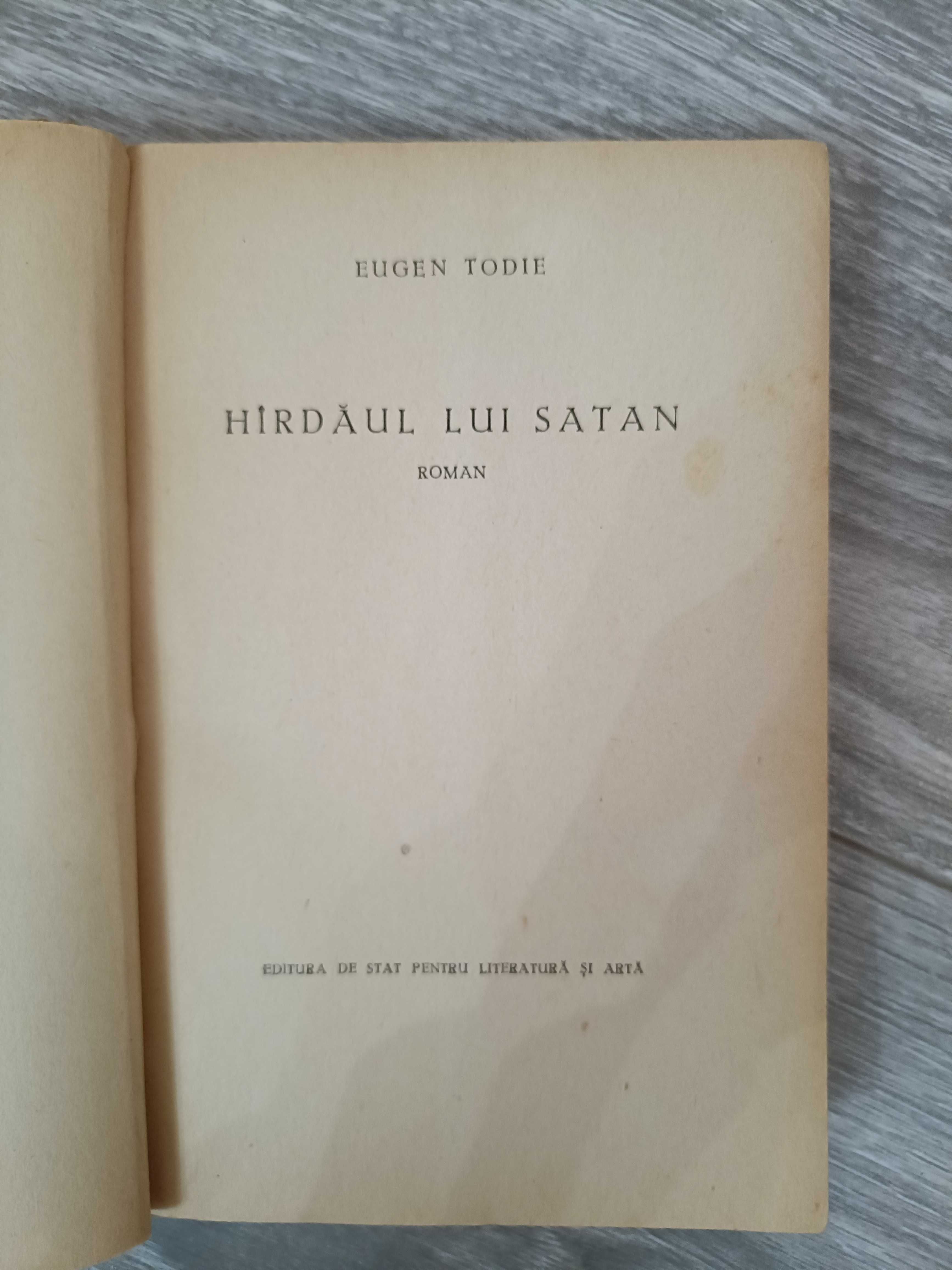 Romanul Hîrdăul lui Satan de Eugen Todie