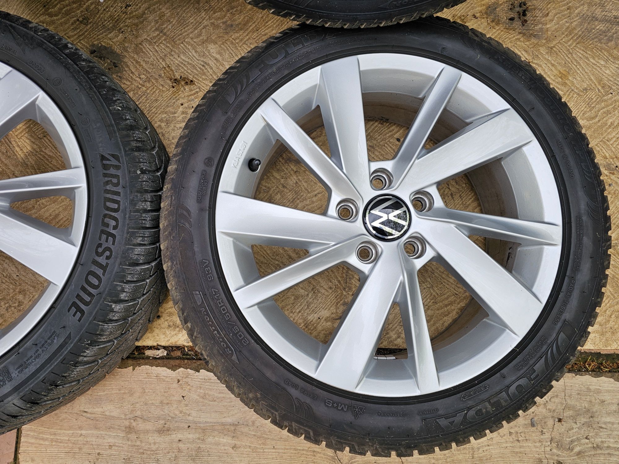 Jante aliaj 17" Skoda /Volkswagen/Seat/ Audi cu anvelope 205/50/17