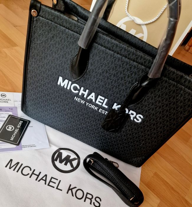 Geanta damă super model logo imprimat, saculet, etichetă