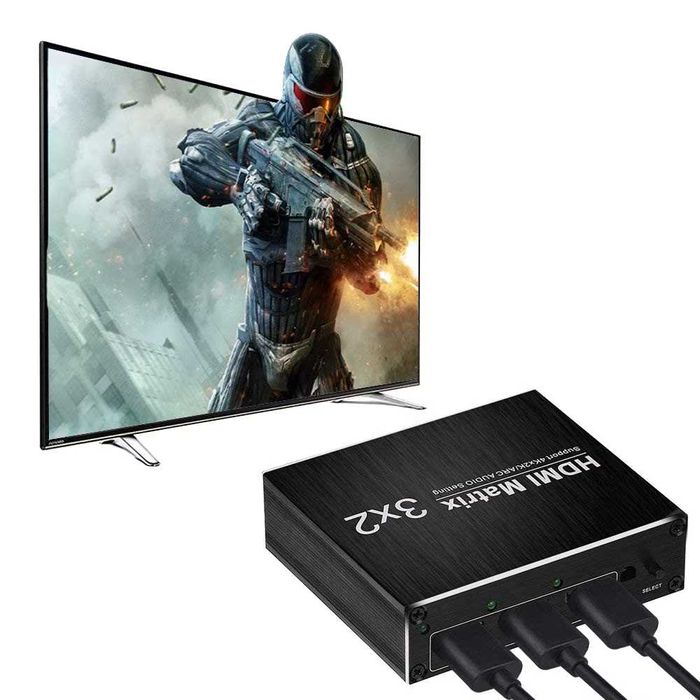 Switch splitter HOPE R®, 3 x 2 ARC HDMI 4K 3.5mm SPDIF