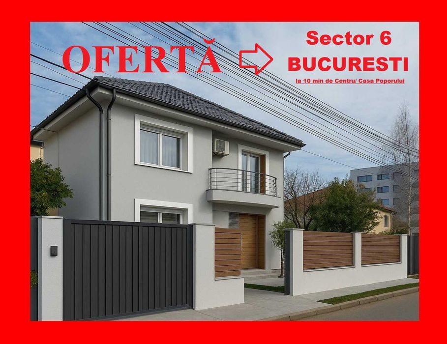 2 ap. în Sect.6 Buc.(separate sau unite-locuire/Birou) Vilă/Casă Curte