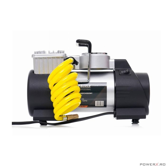 Compresor auto portabil, 12 V, 190 W, 15A, 150PSI, Kraft