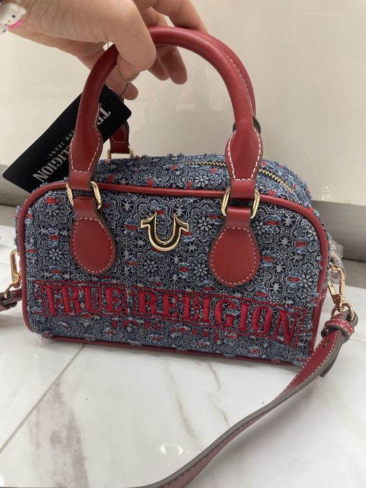 Чанта True Religion Barrel Satchel - Dark Denim (Чисто нова с етикет)