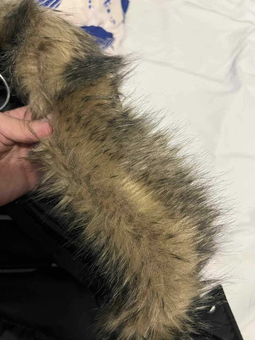 Geaca Iarna Puff cu Blanita si gluga detasabila neagra