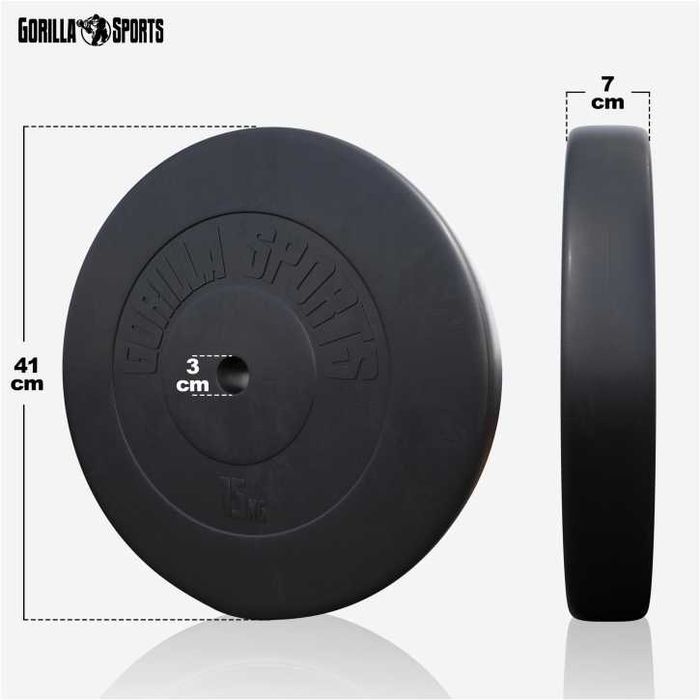 Set de bare si greutati 100 kg - 30/31 mm