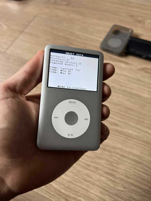 Ipod Classic 7th gen SSD 160GB MC293 perfect functional,testat+cablu